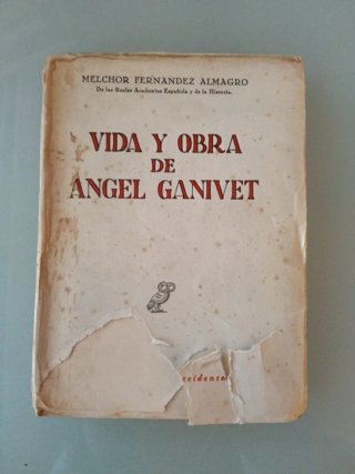 Libro Vida y Obra de Ángel Ganivet