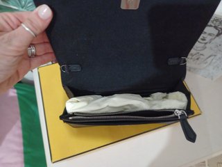 Borsa Fendi portafoglio nera