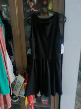 Vestido Negro Zara Talla M