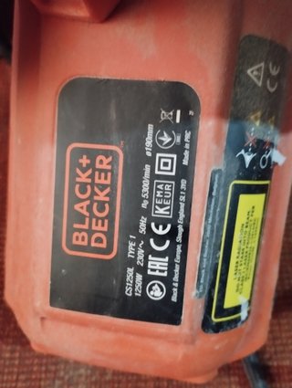 Sierra Circular Black & Decker sin protector