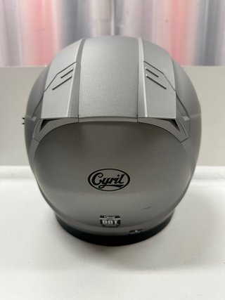 Casco Moto Gris Doble Visor