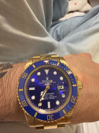 Rolex Submariner Oro Azul
