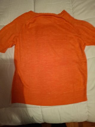 Maglione fine maglia donna arancione taglia M