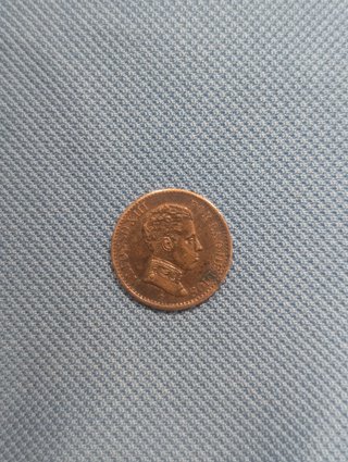 Moneda de cobre antigua