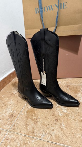 Botas de vaquero negras