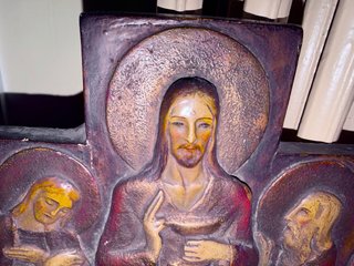Antigua Talla Religiosa La Santa Cena