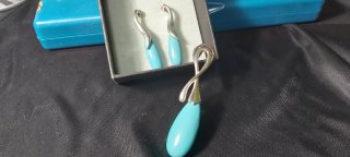 Colgante Plata Ley y Turquesa