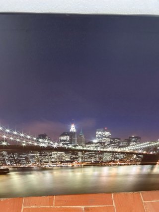 Cuadro Skyline Nueva York Noche