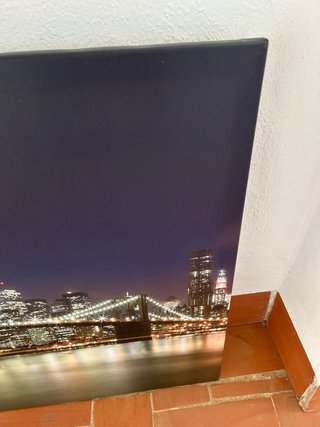 Cuadro Skyline Nueva York Noche