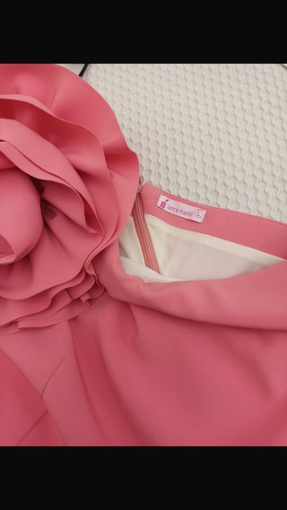 Vestido rosa evento talla 40
