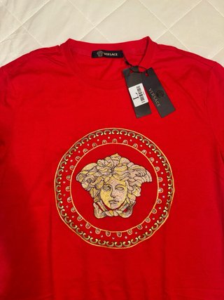Camiseta Versace Roja Medusa Talla L