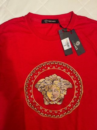 Camiseta Versace Roja Medusa Talla L