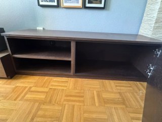 Mueble TV Madera Maciza - Gran Capacidad