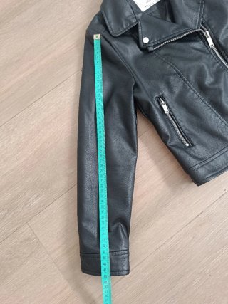 Cazadora Biker Niña Negra