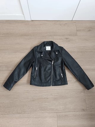 Cazadora Biker Niña Negra