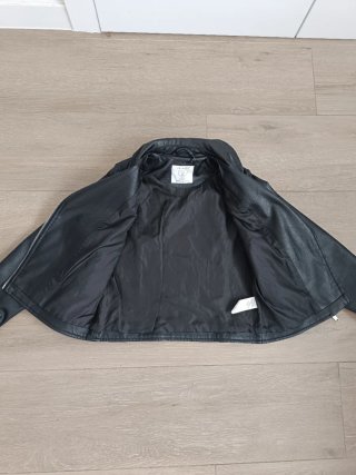 Cazadora Biker Niña Negra