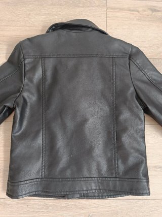 Cazadora Biker Niña Negra