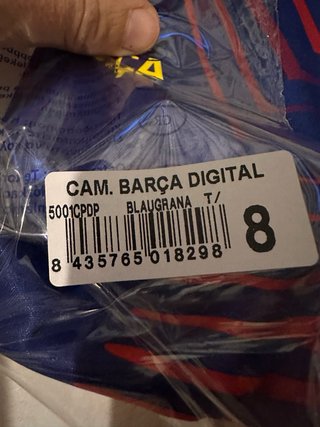 Camiseta Barça Talla 8