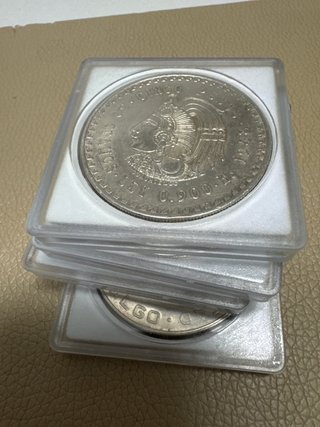 Lote 4 Moedas Prata Mexicanas