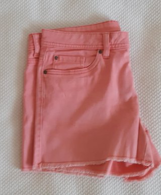 Shorts vaqueros coral - Talla 34/XS
