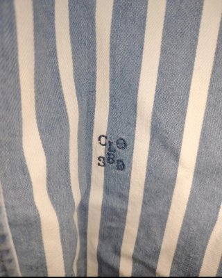 Camisa Closed Rayas Azules y Blancas Talla M