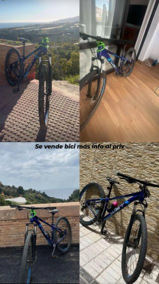 Bicicleta WST Montaña Azul