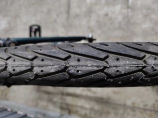 Bicicleta Orbea verde con piezas nuevas