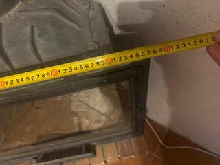 Chimenea hierro fundido con puerta acristalada