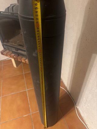 Chimenea hierro fundido con puerta acristalada