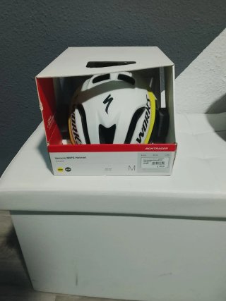 Casco Bicicleta S-Works Blanco y Amarillo
