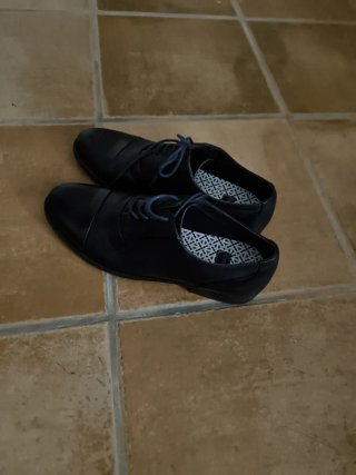 Zapatos de vestir azul oscuro marca formula hombre