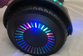 Hoverboard negro con luces