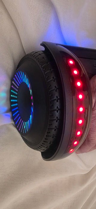 Hoverboard negro con luces