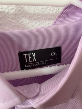 Camisa lila de rayas talla XXL
