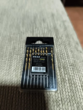 Brocas titanio SESA 2mm (9 piezas)