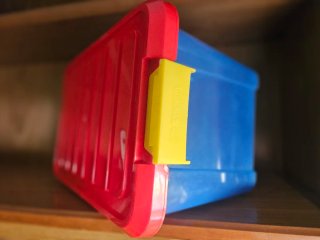 Caja organizadora infantil con dibujos