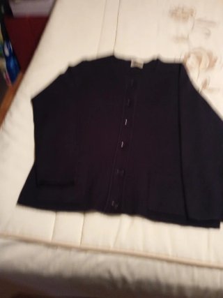 Chaqueta de punto negra mujer