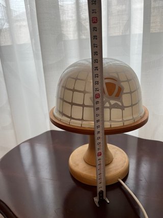 Lámpara Vintage Ochentera plastico y Madera