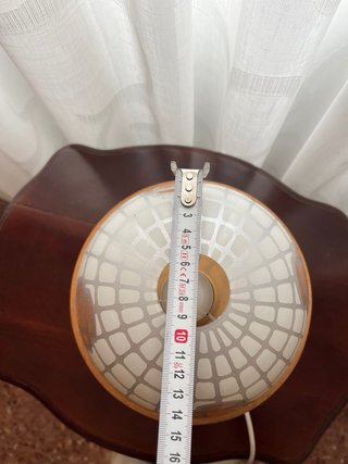 Lámpara Vintage Ochentera plastico y Madera