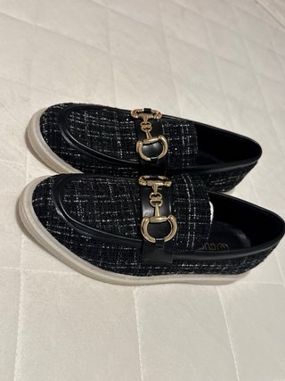 Mocasines nuevos Gucci Negro y Dorado