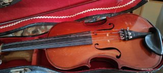 Violín con funda y arco