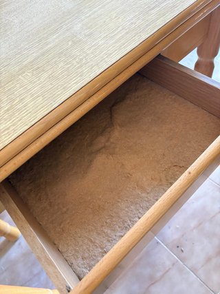Mesa de cocina plegable de madera