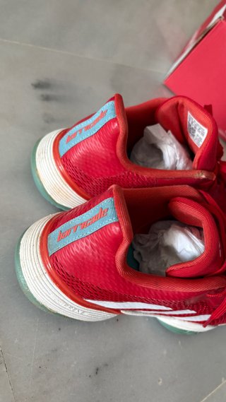 Zapatillas Adidas Tenis Rojas y Blancas
