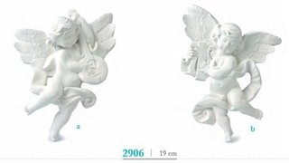 Figuras de escayola de ángeles