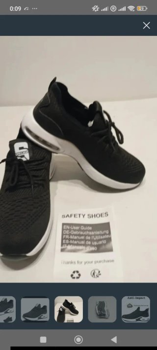 Zapatillas de seguridad nuevas sin estrenar