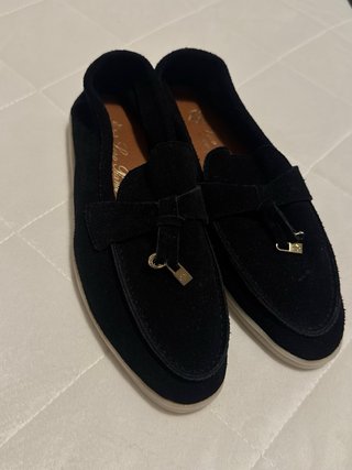 Mocasines Loro Piana Negros Nuevos