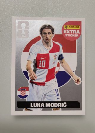 Cromo Luka Modric Panini Extra Sticker Plata