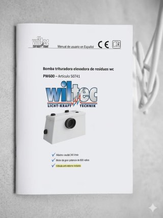 Bomba trituradora elevadora de residuos WC