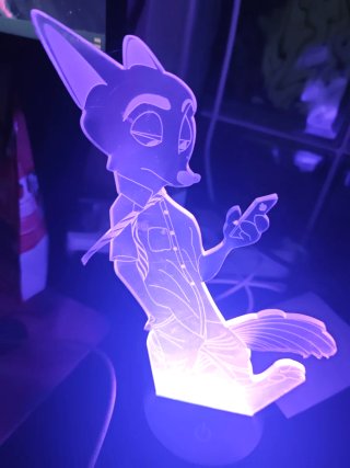 Lámpara LED Zootopia Nick Wilde