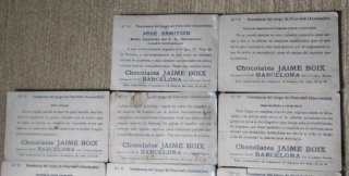 15 CROMOS ENSEÑANZA DEL JUEGO DE FOOT-BALL